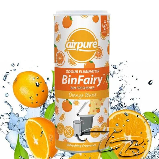 Airpure Bin Fairy – Orange Burst atkritumu tvertnes atsvaidzinātājs un smaržu noņēmējs