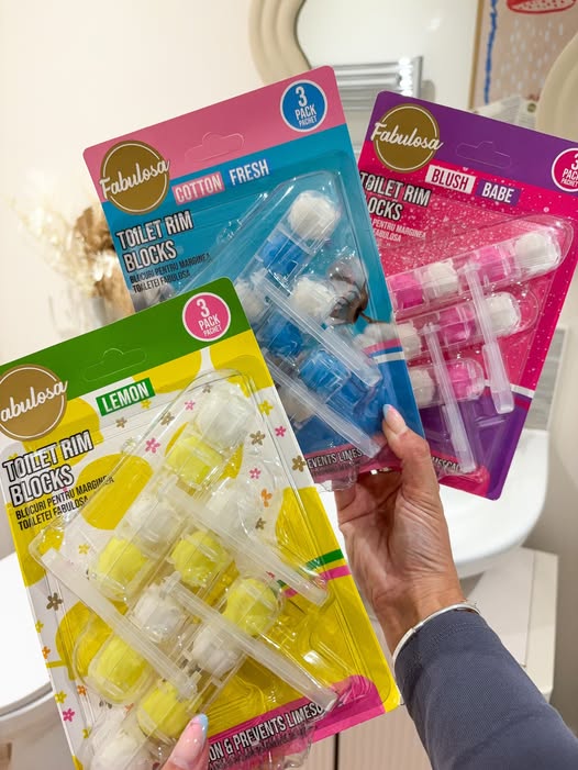 Blocs WC Fabulosa – 3 pièces - Coton Frais - Parfum frais et protection anticalcaire