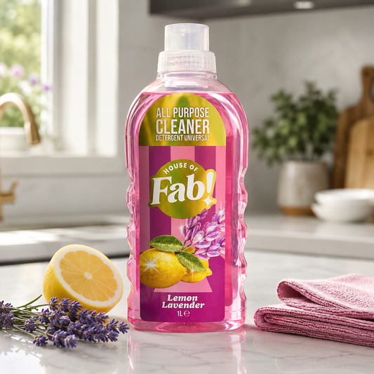 Fabulosa Nettoyant Multi-Usages Citron Lavande 1000 ml – Nettoyant Universel Concentré au Parfum Frais de Citron-Lavande