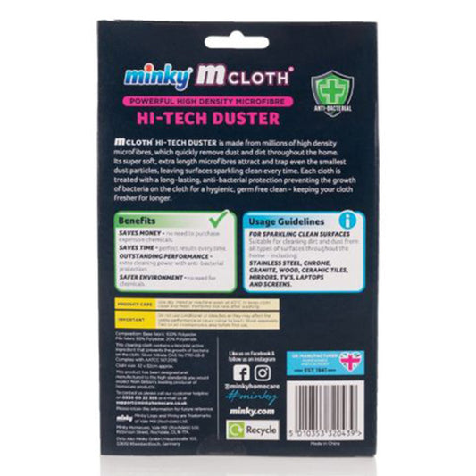 Minky mikrofiberduk – Rosa (långa fibrer, randfri)