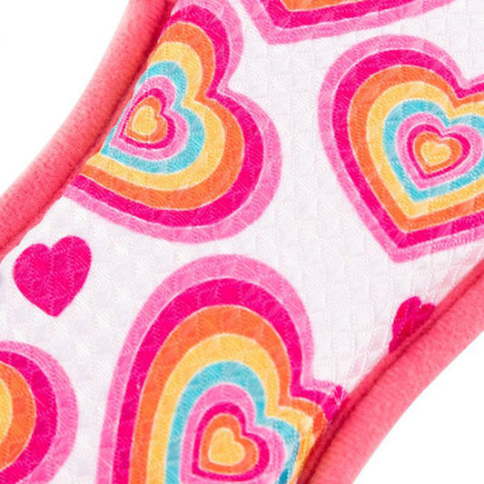 Minky M Cloth Rengöringspad – Allt du behöver är kärlek (Rosa hjärtan • 3-i-1 rengöringskraft)