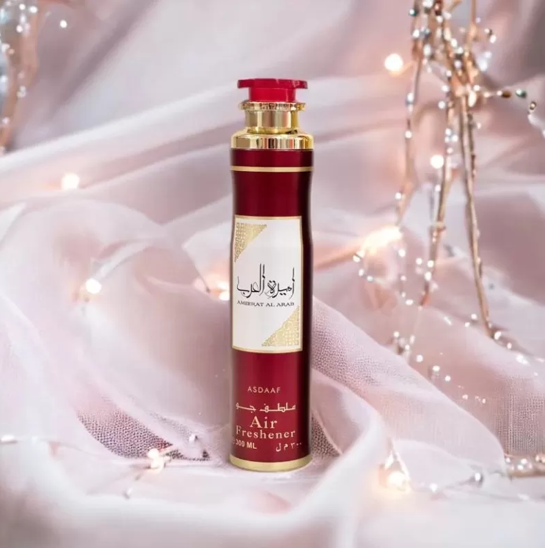 Lattafa Asdaaf Ameerat Al Arab Home Fragrance Spray 300ml – Luxury Arabic Air Freshener