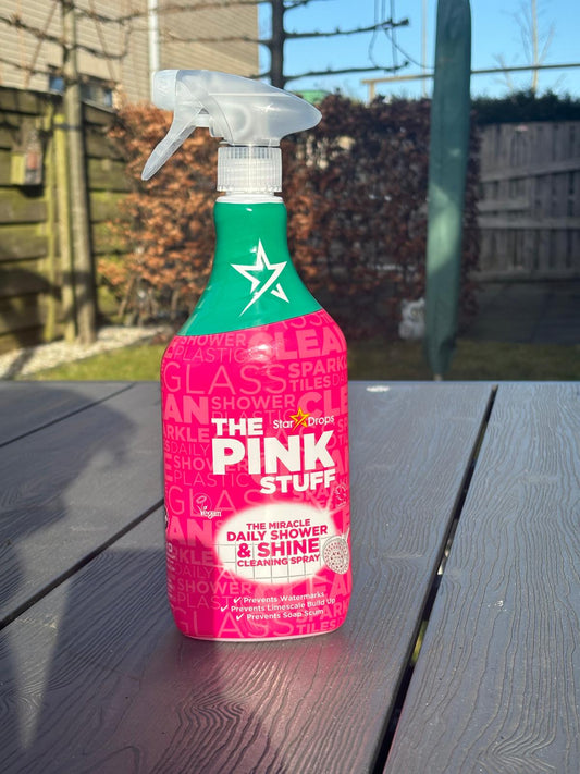 The Pink Stuff Stebuklingas kasdienis dušo ir blizgesio valymo purškiklis 850ml - riboto leidimo