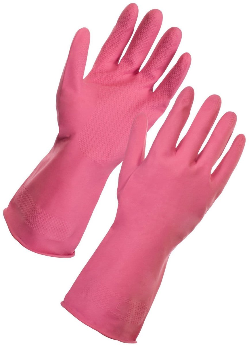 Roze višekratne rukavice za čišćenje (medium)