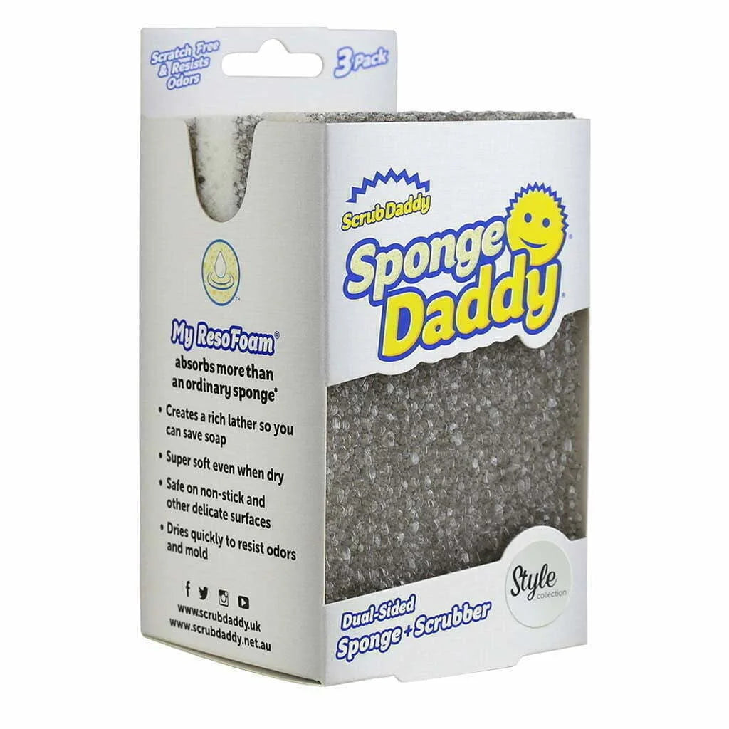 Scrub Daddy - Collection Sponge Daddy Style - gris - 3 pièces