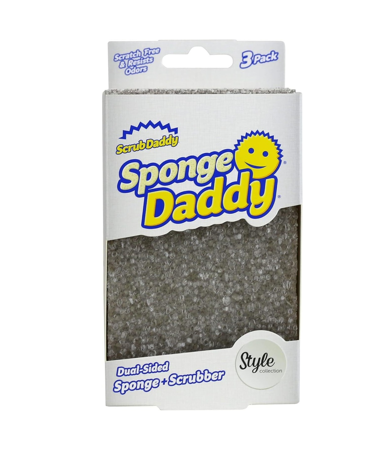 Scrub Daddy - Sponge Daddy Style Kolekce - šedá - 3 kusy