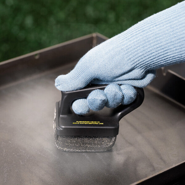 Scrub Daddy MR. BAR-B-Q XL Stoom Grillplaatborstel – Brede BBQ Borstel voor Grillplaat, Bakplaat en Plancha