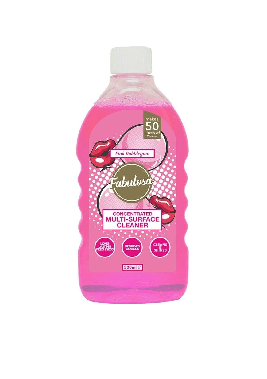 Fabulosa Detergent Concentrat pentru Suprafețe Multiple - Gumă de Mestecat Roz 500ml