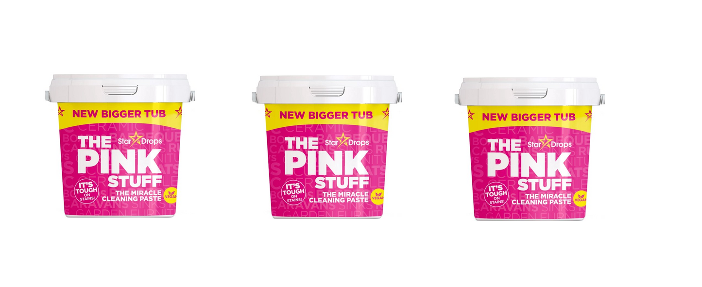 Stardrops Pink Stuff - Valymo pasta 850 gramų - 3 pakuotė