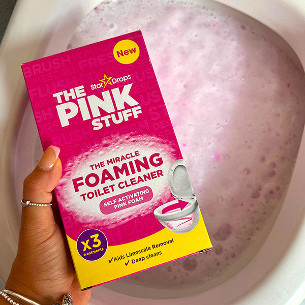 The Pink Stuff | The miracle foaming toilet powder | Toilet cleaner powder | 9 x 100 gram