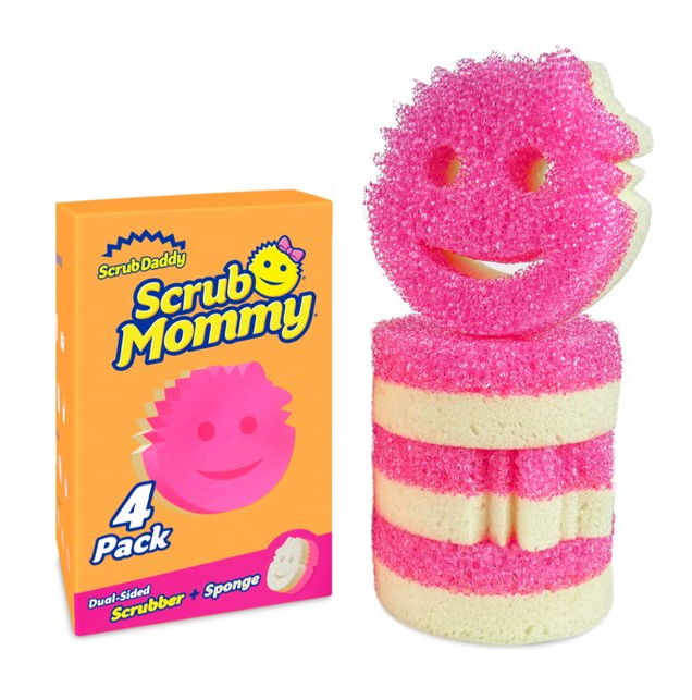 Scrub Daddy | Scrub Mommy rózsaszín szivacs (4 darab)