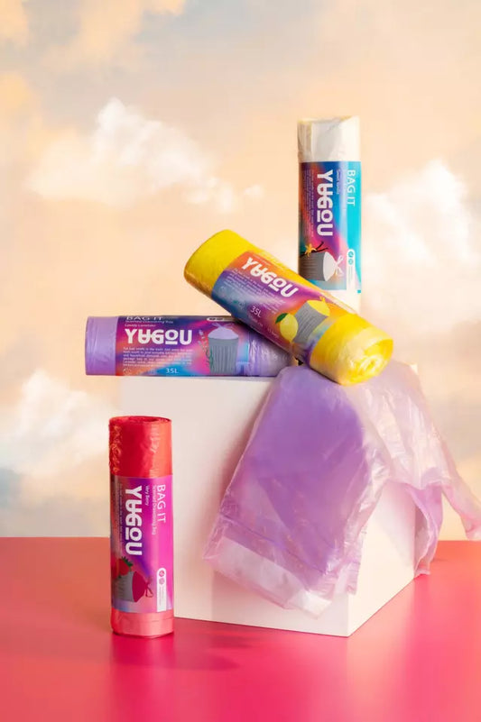 Yugou atkritumu maisi ar Very Berry aromātu no Zviedrijas - 35 litri - TikTok vīruss