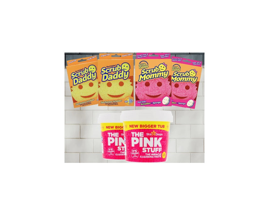 Scrub Daddy & The Pink Stuff set - Scrub Mommy, Scrub Daddy, 2x 850g Paste