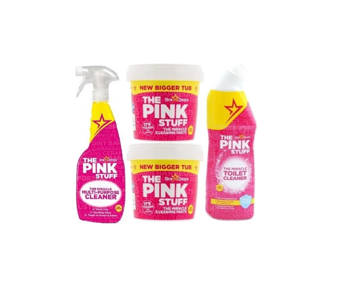 Stardrops The Pink Stuff Mega Bundle - 2x Cleaning Paste 850gr + Toilet Cleaner + Multi-purpose Spray