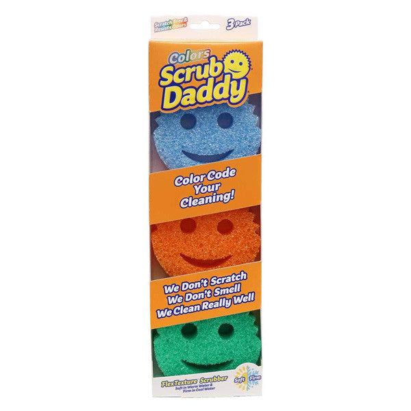 Scrub Daddy Spalvos | rėžiai trijų spalvų (3 vnt.)