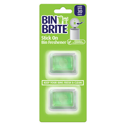 Bin Brite Stick-on Bin Refreshener – Självhäftande Doftförnyare för Soptunnor, Långvarig Fräschör i upp till 30 Dagar