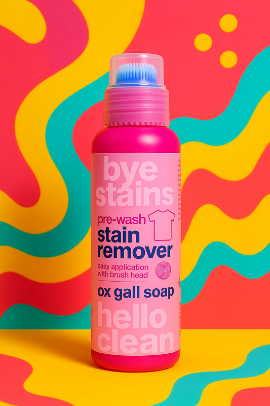 TikTok Bye петна Предварително измиване Премахвач на петна – сапун с биволска жлъчка (с четка)