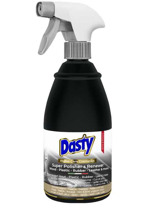 Dasty Super Pulidor – Spray abrillantador para cuero, madera, plástico y goma