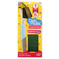 Dishmatic Cepillo para fregar rellenable, kit de inicio (1 cepillo - 6 recambios)