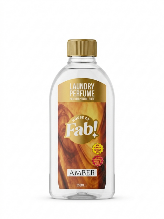 Fabulosa Amber Wasparfum 250ml – Laundry Perfume voor Heerlijk Geurende Was – Geurversterker voor Kleding & Beddengoed