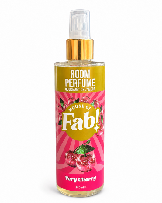 Fabulosa Very Cherry Room Perfume 250ml – Roomspray Huisparfum met Zoete Kersengeur – Luchtverfrisser Spray voor Woonkamer, Toilet & Slaapkamer