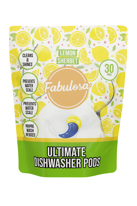 Tablettes pour lave-vaisselle Fabulosa – 30 tablettes, sorbet au citron