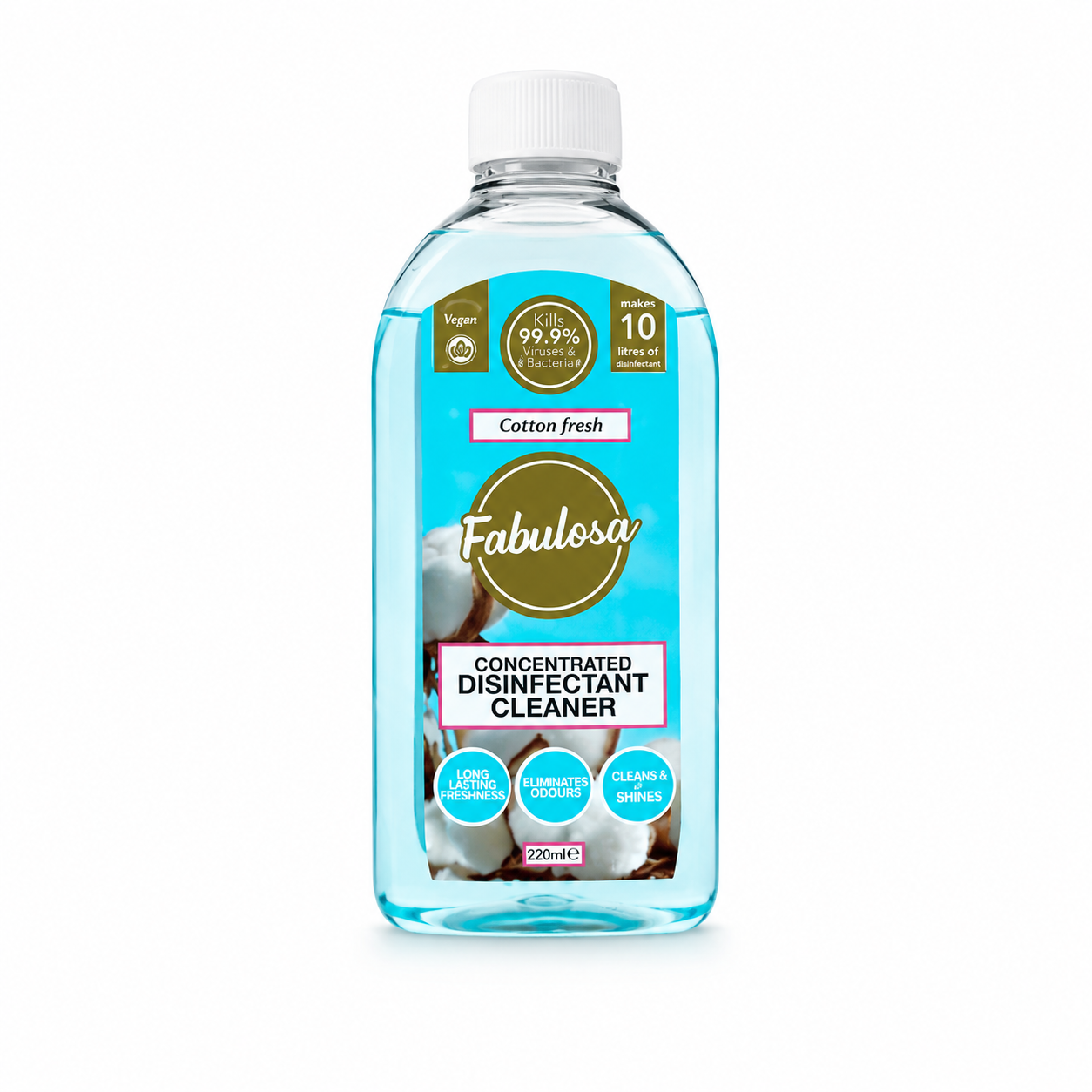 Fabulosa Cotton Fresh Concentrated Disinfectant Cleaner 220 ml