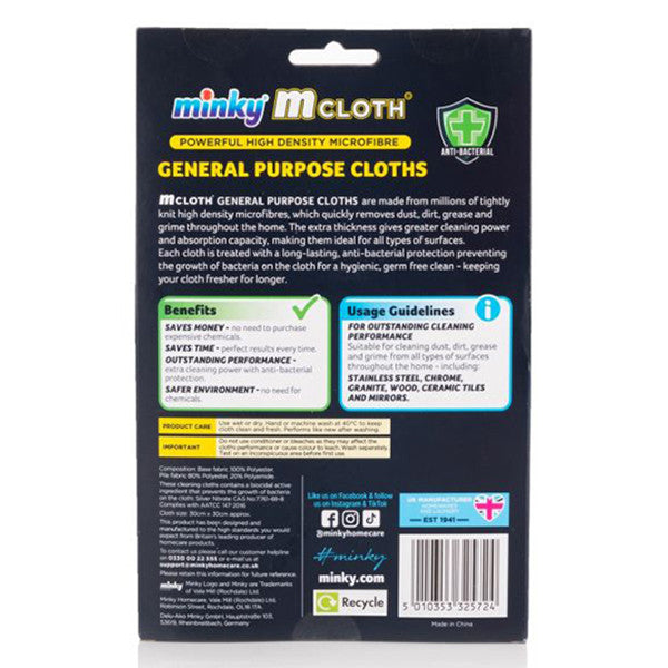 Paños de limpieza Minky M Cloth – Todo lo que necesitas es amor (Paquete de 2 • Microfibra)