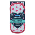 Minky M Cloth čistilna gobica – Hearts Edition (bela/rdeča • dvostranska)