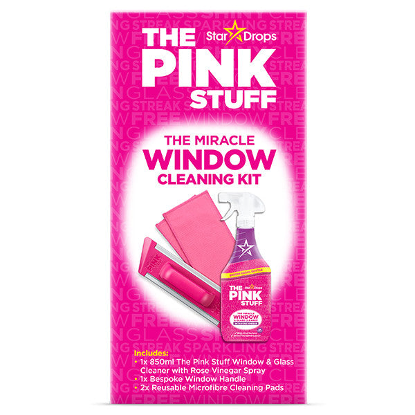 The Pink Stuff Le kit miracle pour nettoyer les vitres