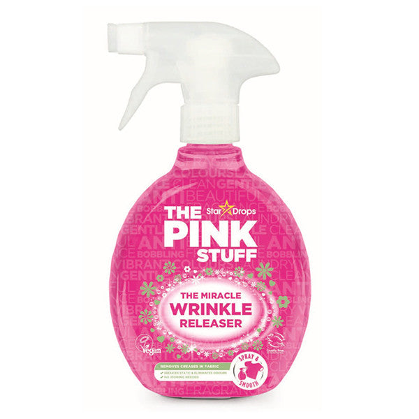 The Pink Stuff Spray Défroisseur 500ml – Spray Anti-Plis – Spray Repassage – Rafraîchisseur de Vêtements