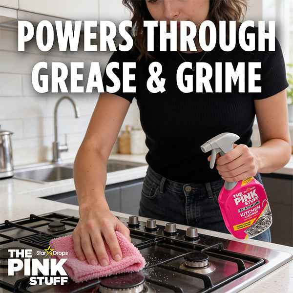 The Pink Stuff Platinum Keukenreiniger 750 ml – Krachtige Spray tegen Vet, Vuil & Aanslag