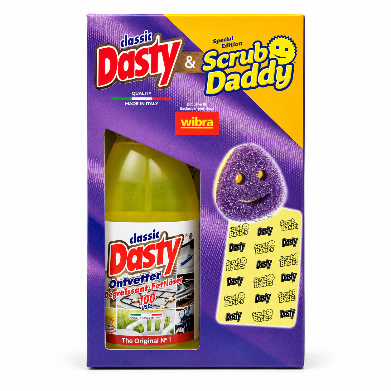 Dasty Nettoyant Vitres Set Pink Soul - Spray 700 ml + Nettoyant microfibres