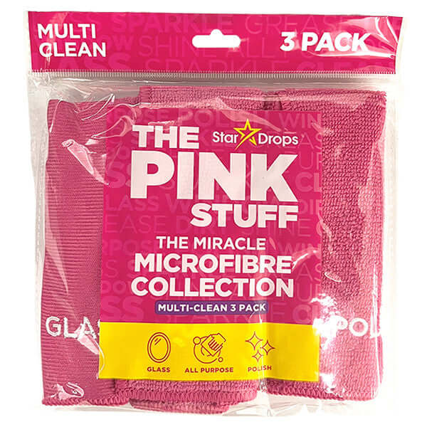 Pink Stuff Microfiber krpa ružičasta (3 komada)