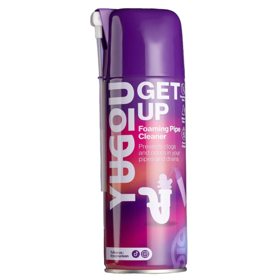 YUGOU Nettoyant Mousse pour Tuyaux Get Up 450 ml – Débouchage Rapide & Mousse Nettoyante Profonde pour Évacuation