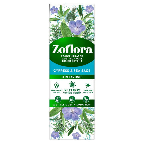 Concentrado limpiador todo uso Zoflora - Ciprés y Salvia Marina (120 ml)