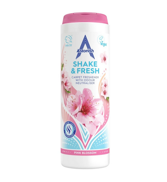 Astonish Shake And Fresh Freshener para Alfombras 350g Aroma Floral Freshener para Alfombras