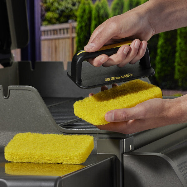 Scrub Daddy MR. BAR-B-Q Harjasienet täyttöpakkaus 2 kpl – BBQ-harjasienet grillille, grillipellille ja paistinpannulle