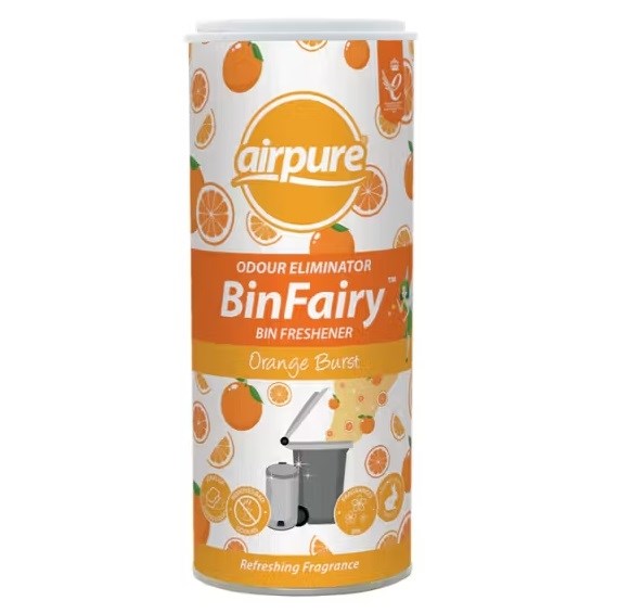 Airpure Bin Fairy – Orange Burst osvěžovač odpadkového koše a odstraňovač zápachu