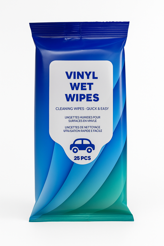 Vinyl krpe za čišćenje – 25 komada – Brze i jednostavne krpe za čišćenje unutrašnjosti automobila