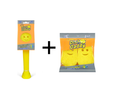 Scrub Daddy Brosse à vaisselle - Incl. 2 éponges supplémentaires - Jaune